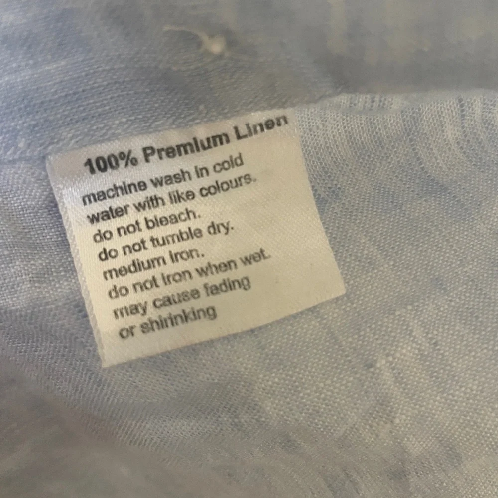 100% premium linen button down blouse
